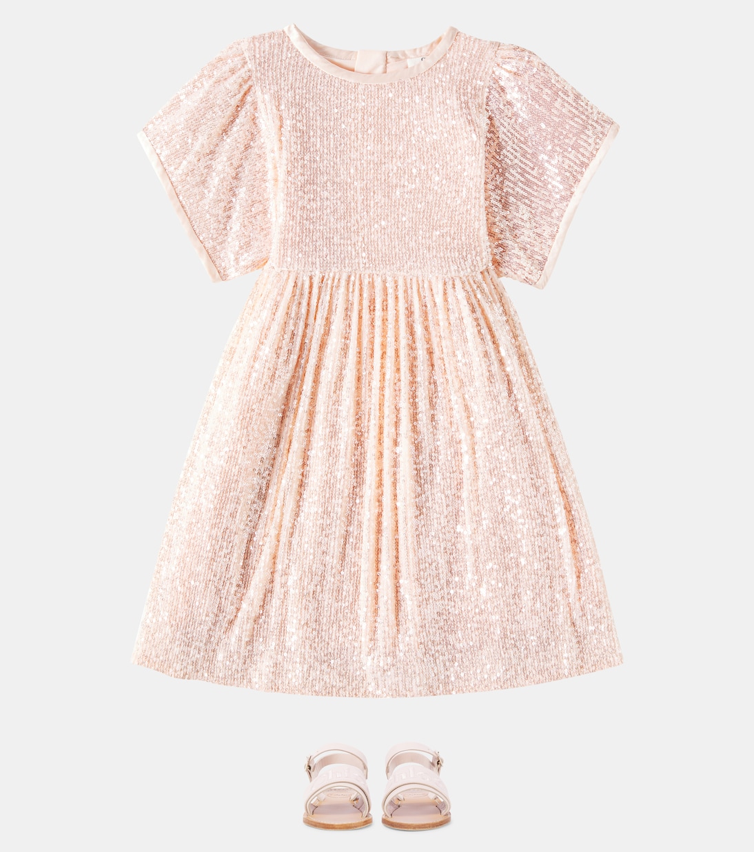 Chloé embroidered leather sandals | Chloé Kids