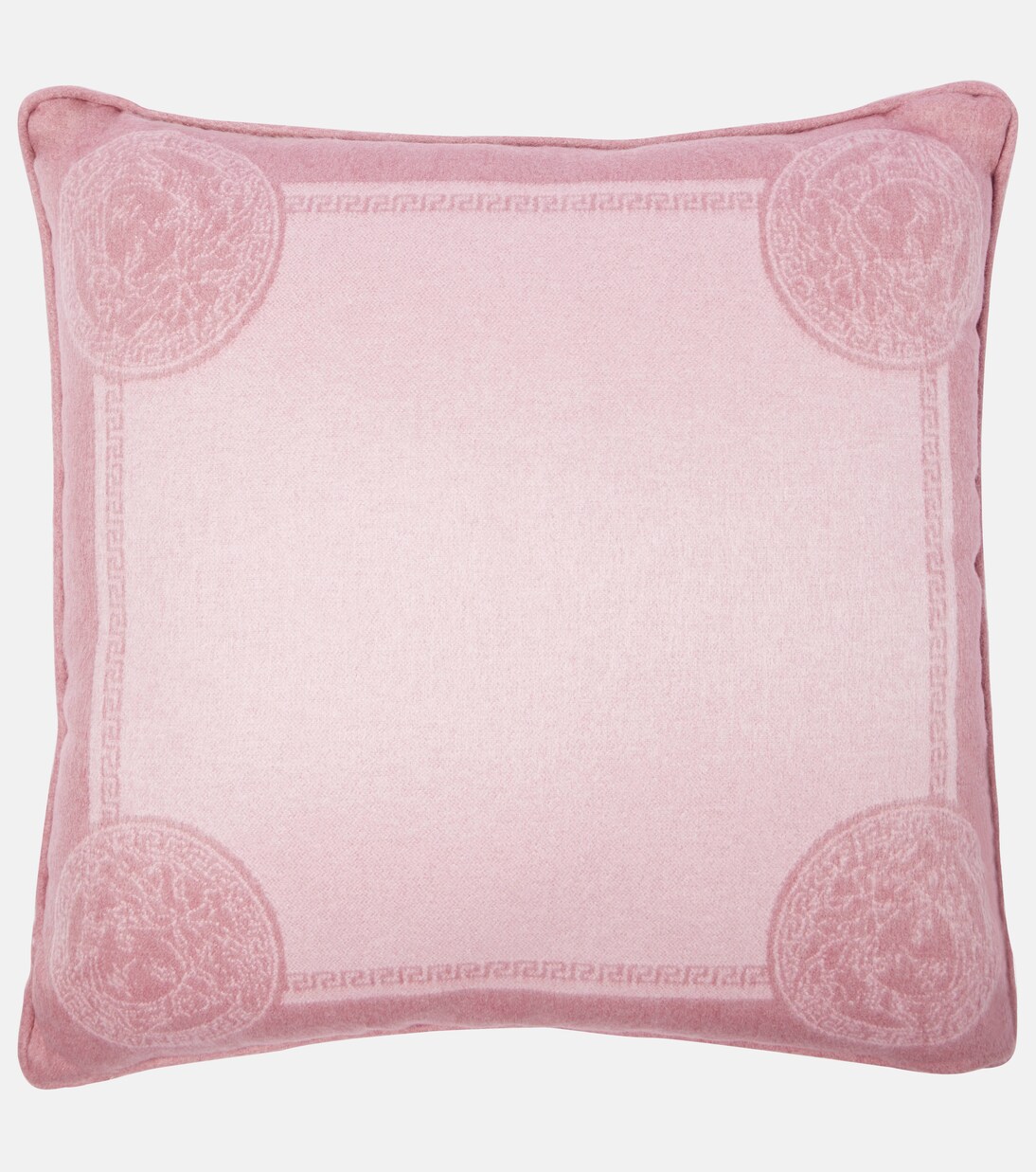 Icon Medusa silk and cashmere cushion | Versace Home