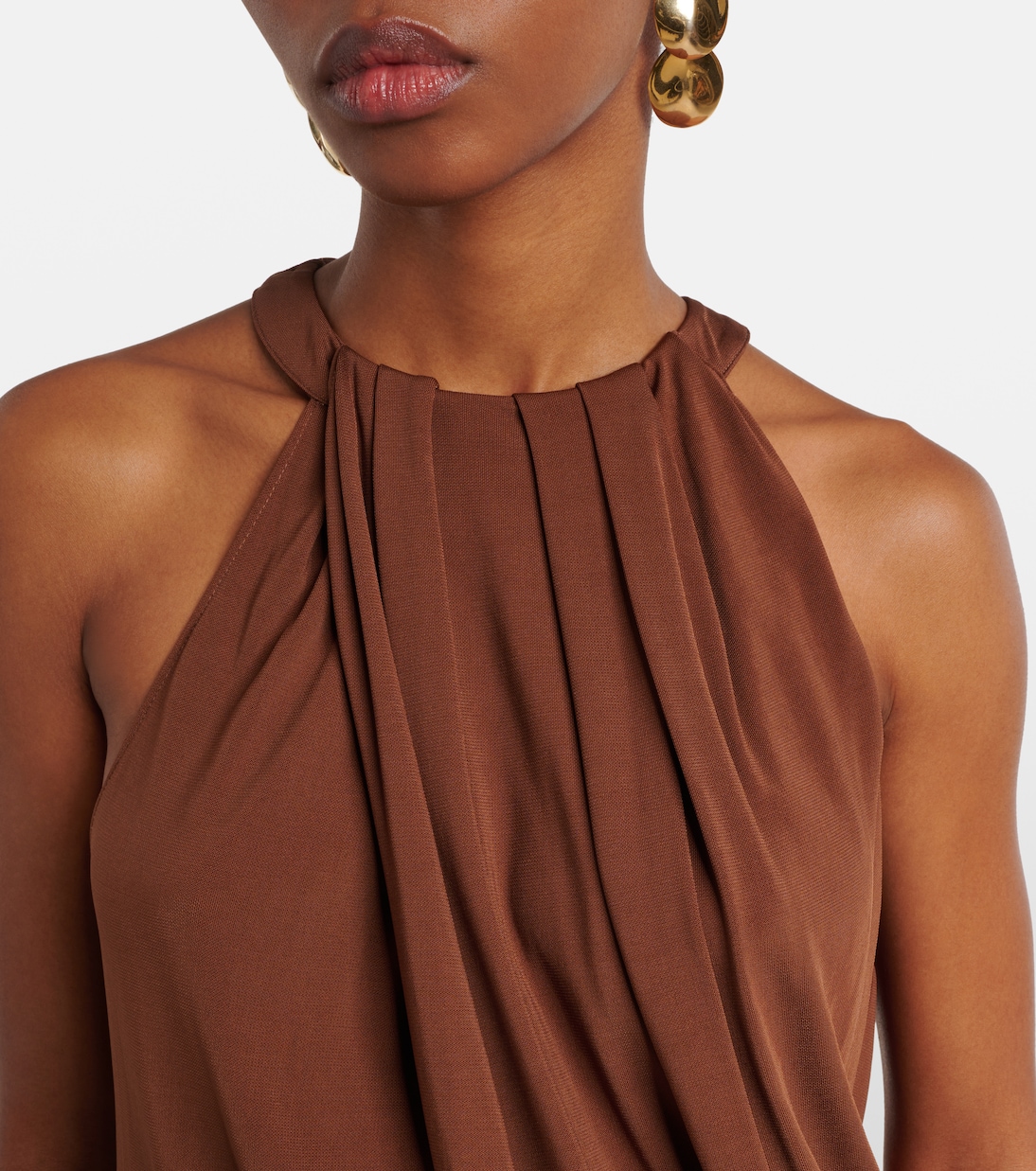 Draped halterneck crêpe top | JW Anderson