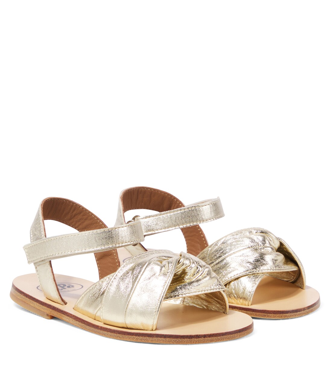Metallic leather sandals | PèPè