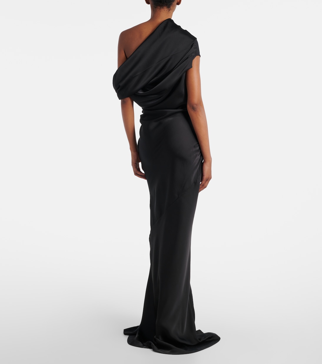 Draped metallic maxi dress | Entire Studios