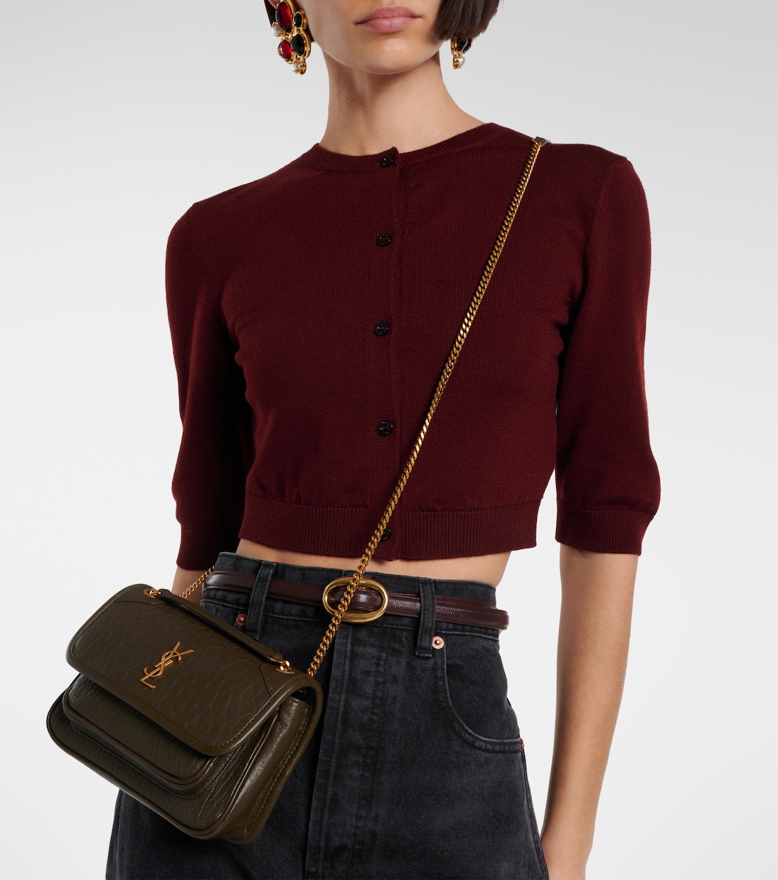 Sac Niki Mini en cuir | Saint Laurent