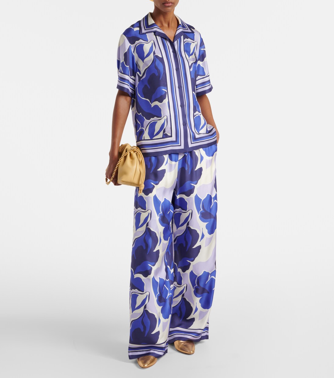 Paros printed wide-leg pants | Rebecca Vallance