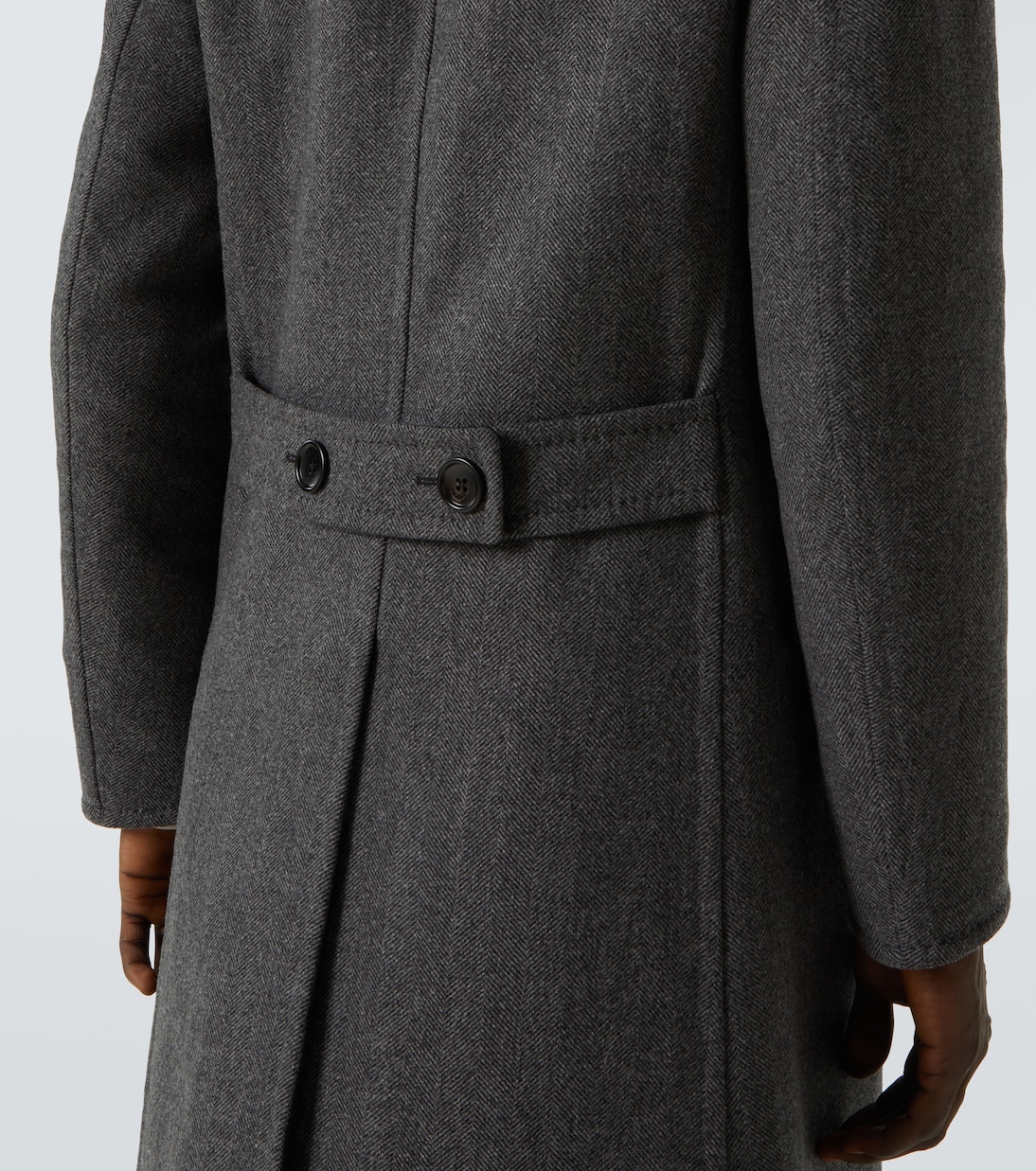 Double-breasted virgin wool twill coat | Tom Ford