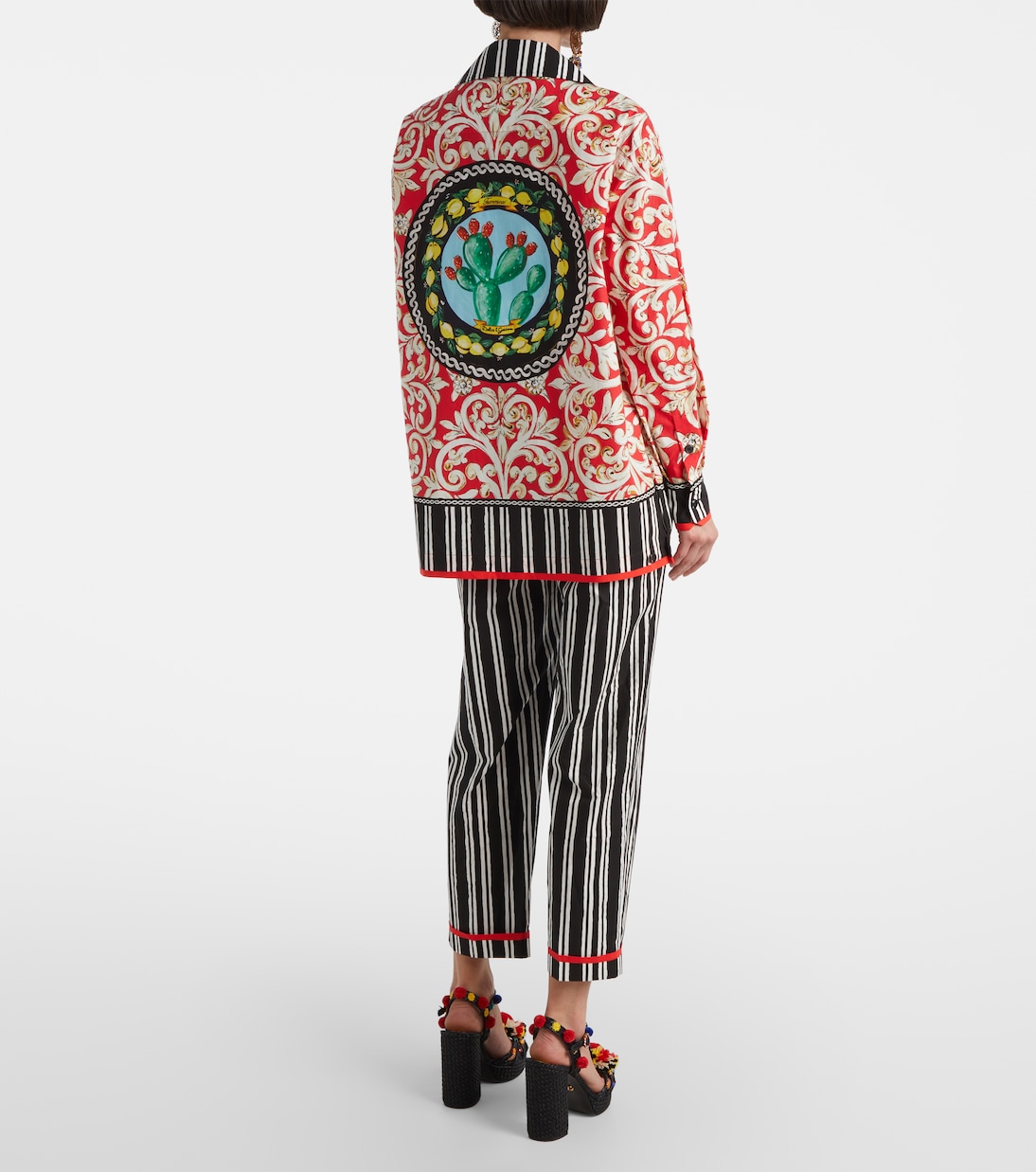 Camicia in cotone con stampa  | Dolce&Gabbana