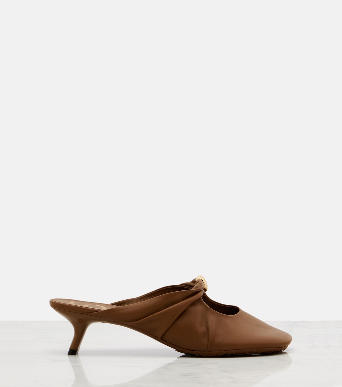 Pebble 45 leather mules | Loewe