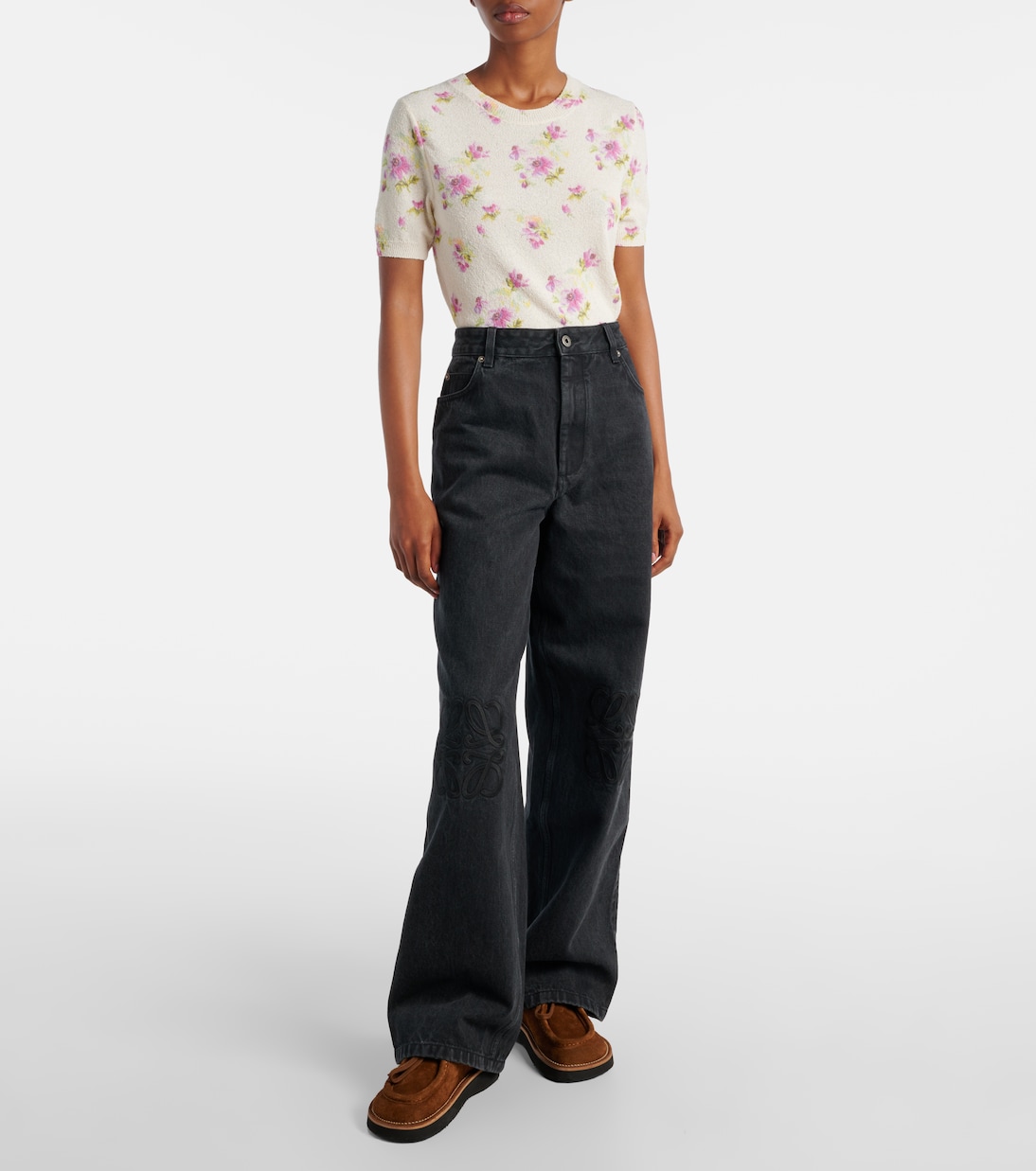 Anagram wide-leg jeans | Loewe