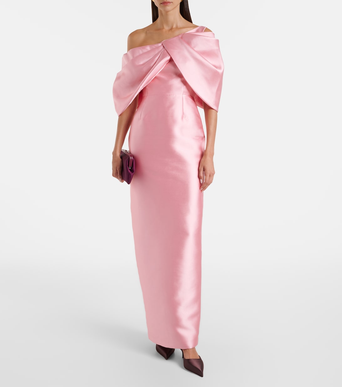 Robe de cocktail Davina en satin | Solace London
