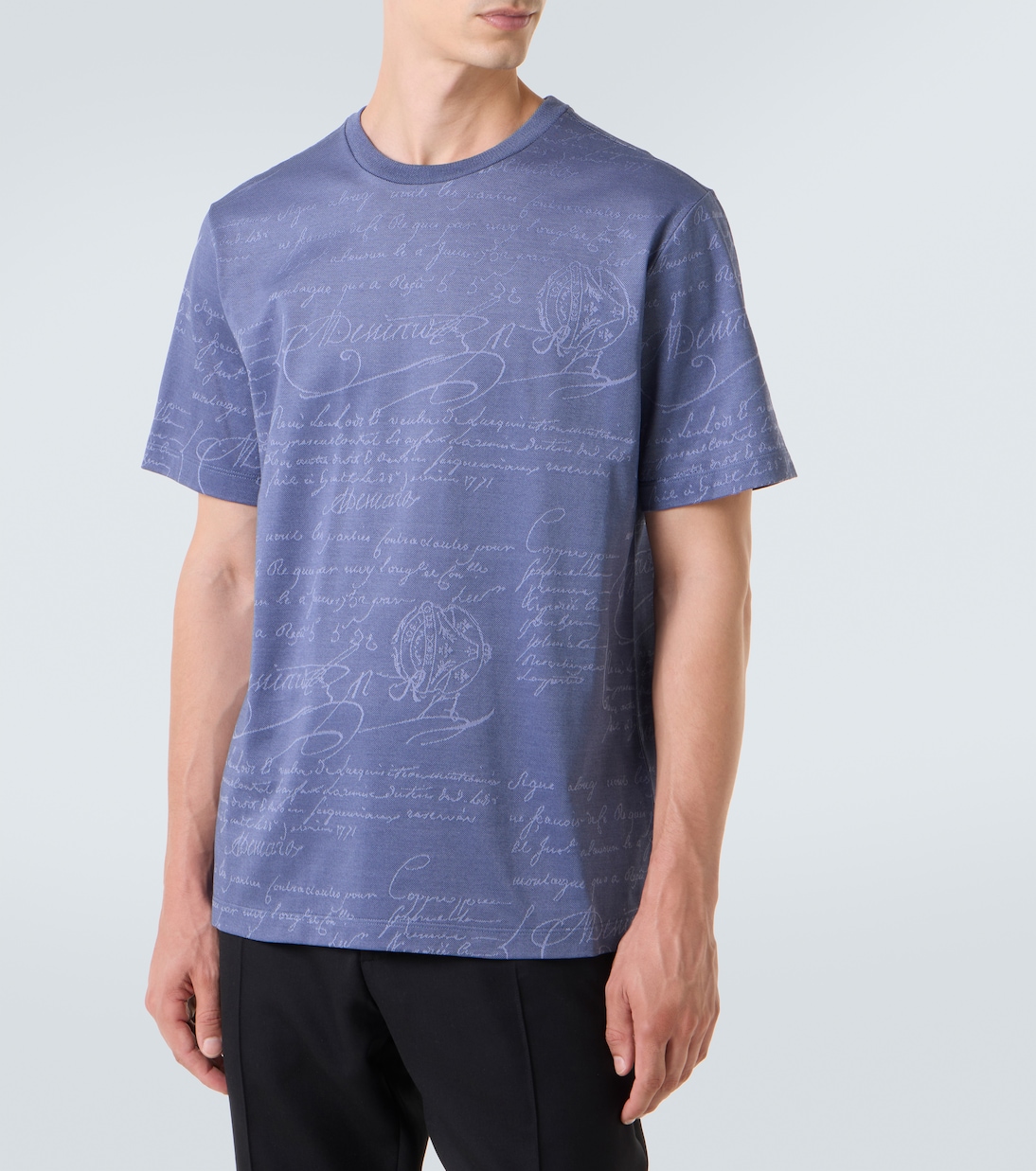 T-shirt in jersey di cotone con stampa | Berluti