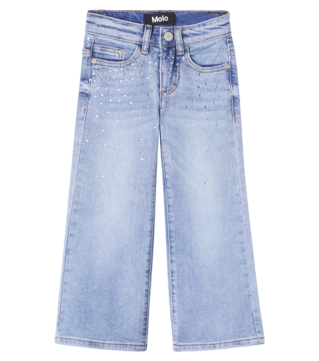 Wide-Leg Jeans Asta mit Kristallen | Molo
