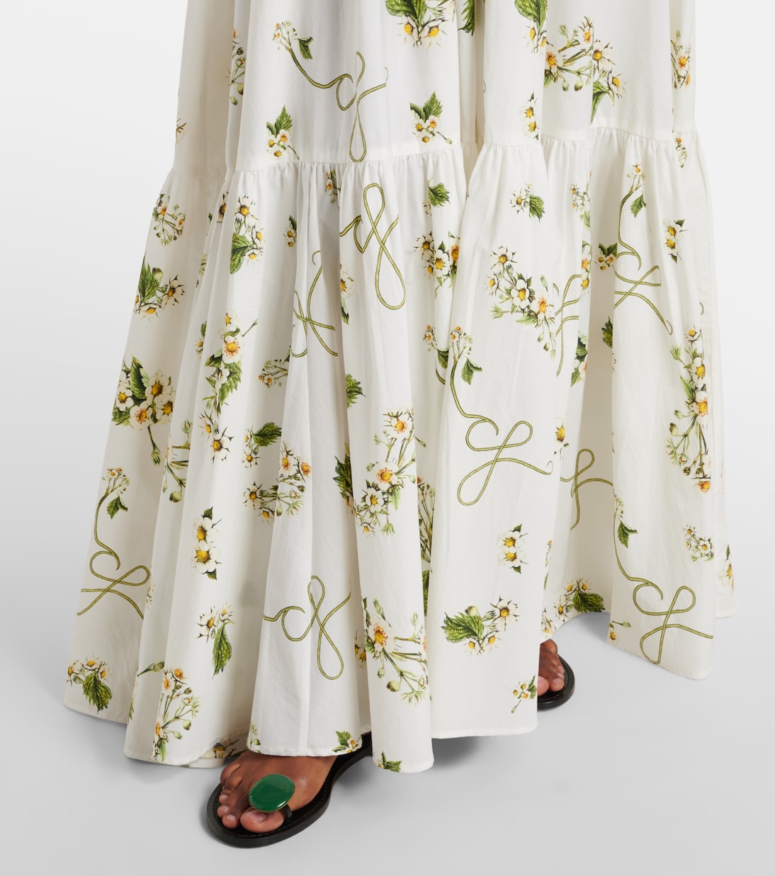 Robe longue Botanical Utopia en coton | Camilla