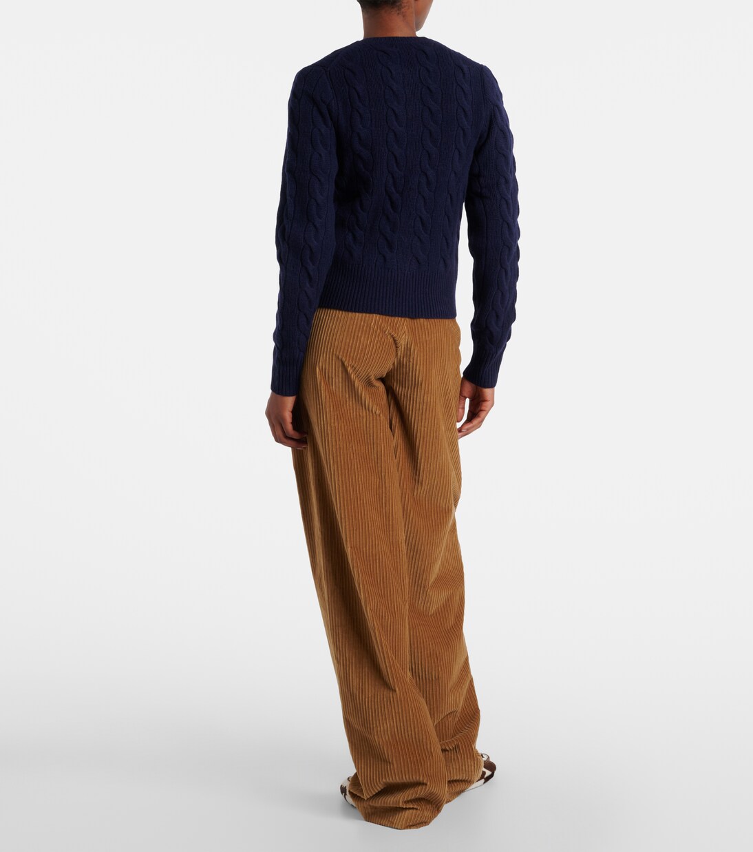 Pony cable-knit wool and cashmere cardigan | Polo Ralph Lauren