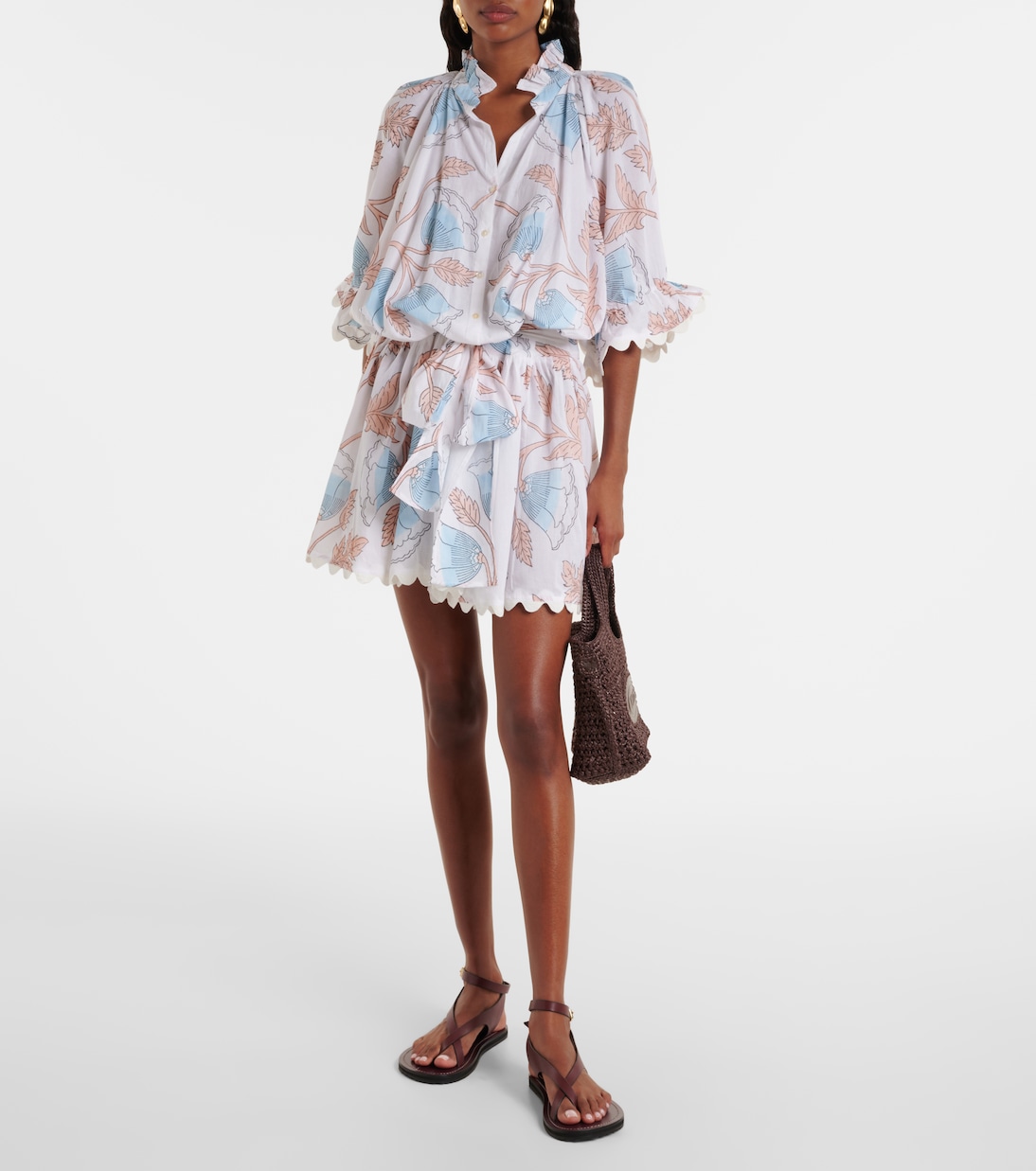 Robe chemise imprimée en coton | Juliet Dunn