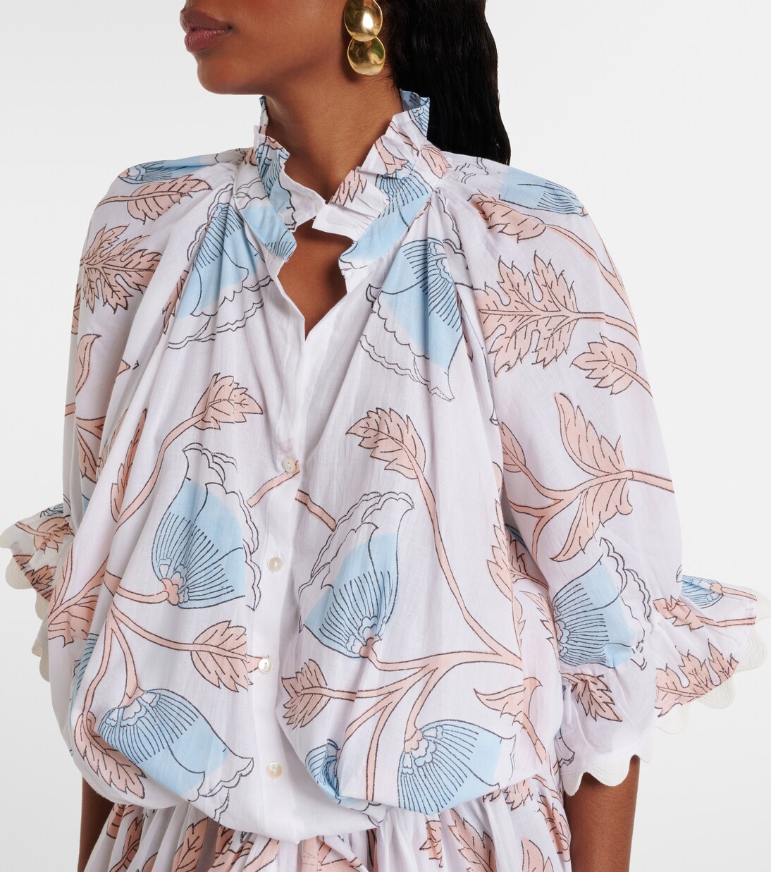 Robe chemise imprimée en coton | Juliet Dunn