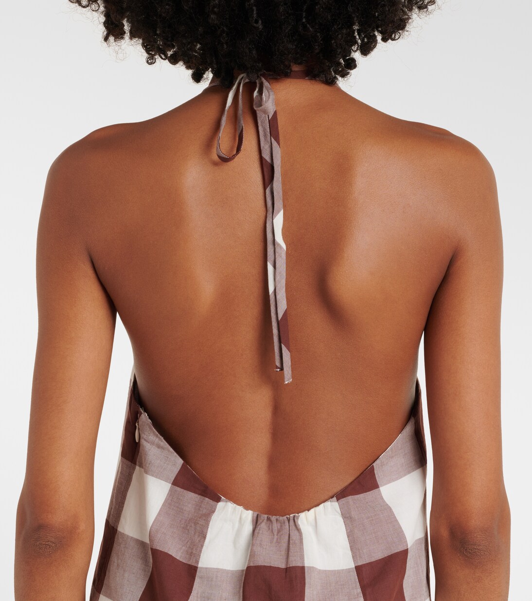 Robe Callie en coton à carreaux vichy | Posse