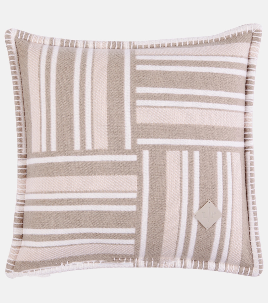 Jacquard wool and cashmere cushion | Loro Piana