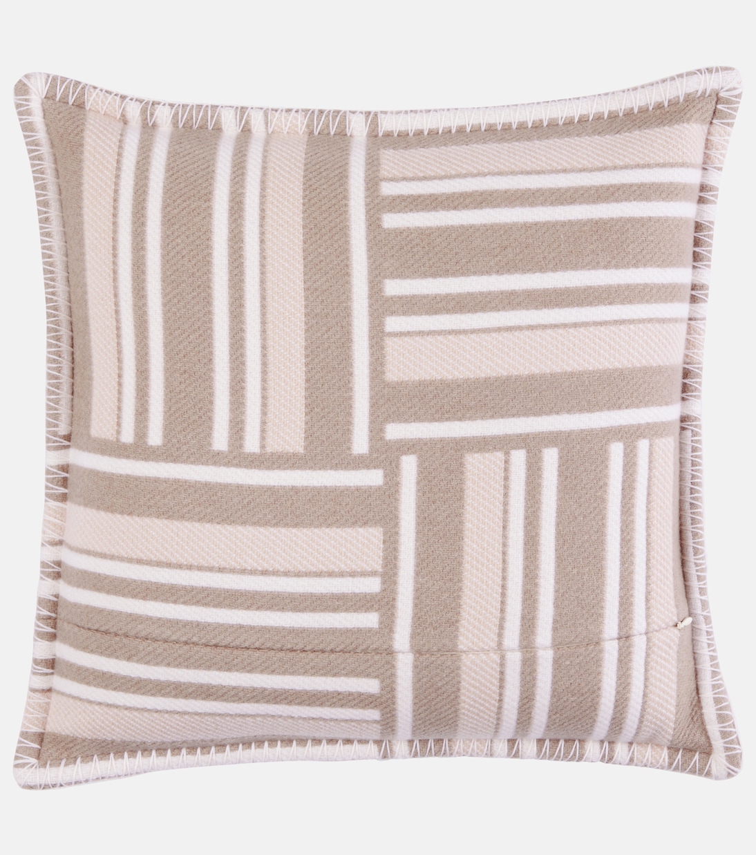 Jacquard wool and cashmere cushion | Loro Piana