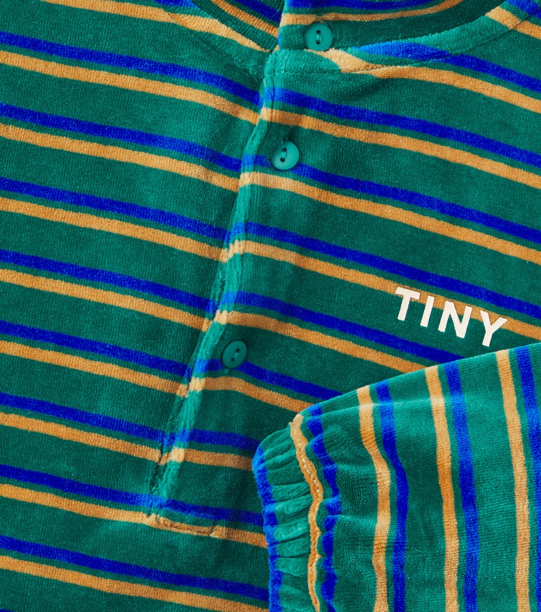 Striped cotton terry sweatshirt  | Tinycottons