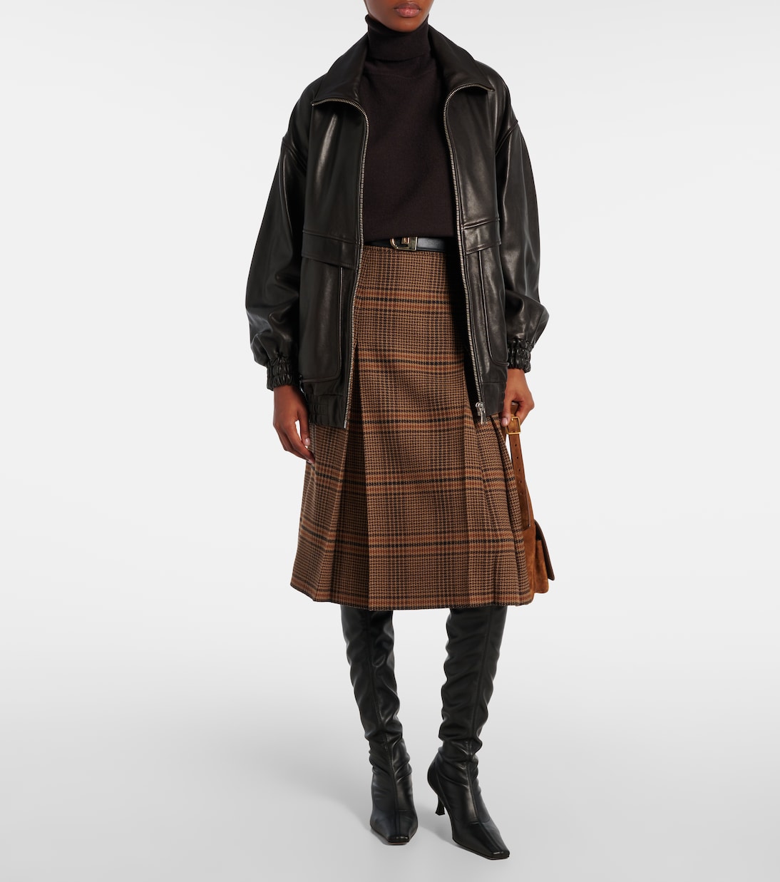 Bomber Beck in pelle | Nour Hammour