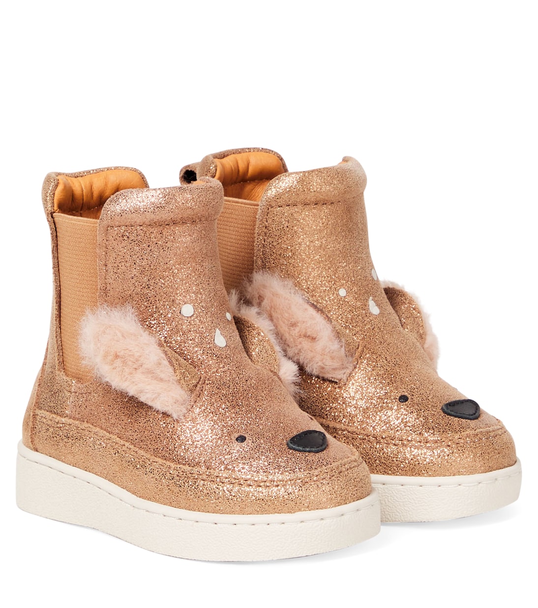 Bébé – Bottines Eladi en cuir à paillettes | Donsje