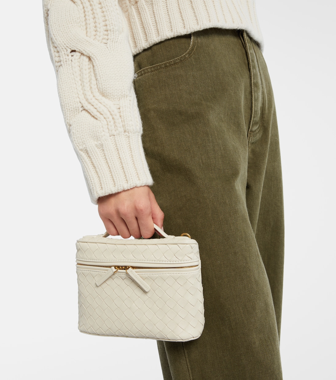 Sac vanity Bang Bang en cuir Intrecciato | Bottega Veneta