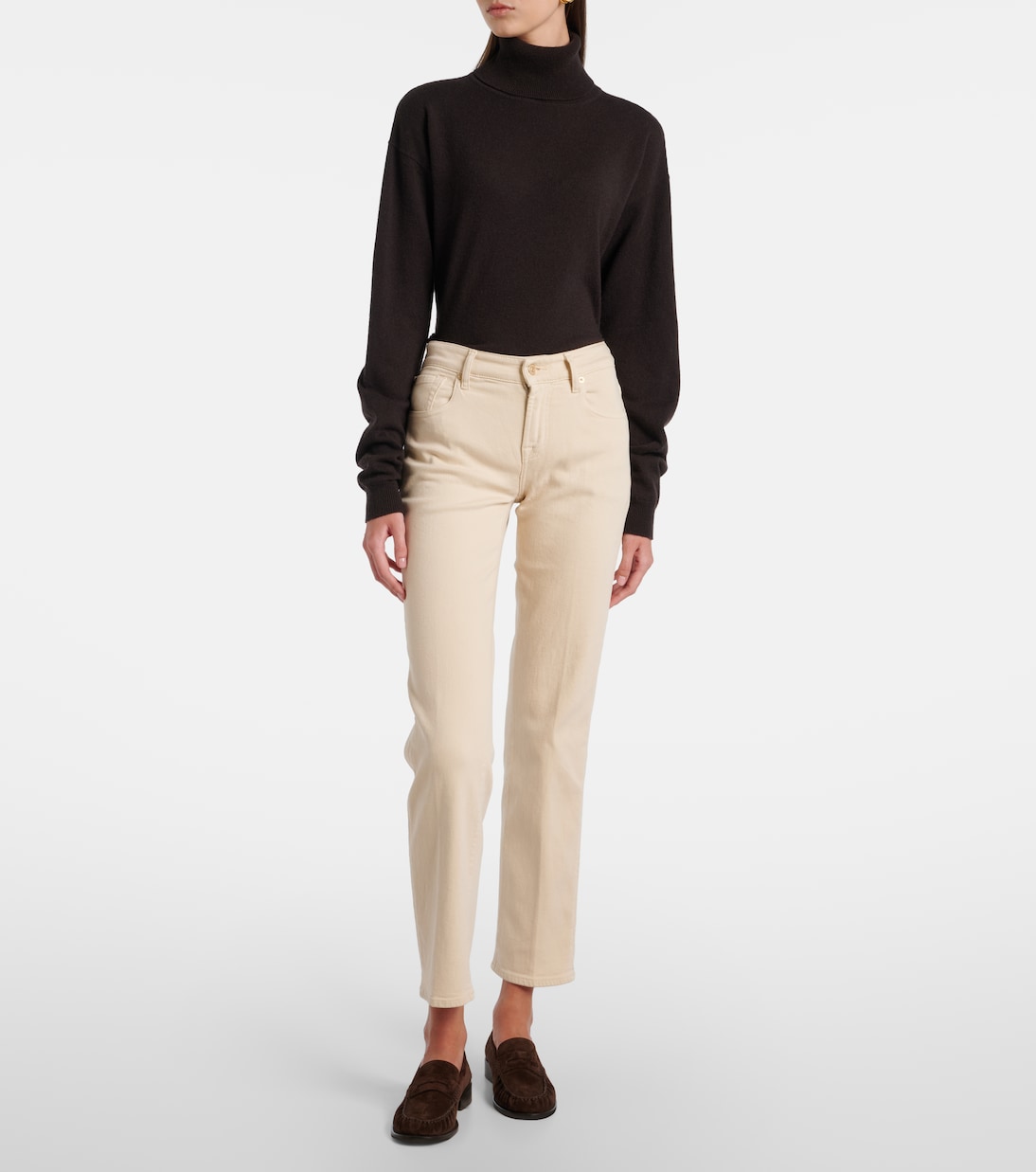 Jeans Lotta a gamba larga e vita media | 7 For All Mankind