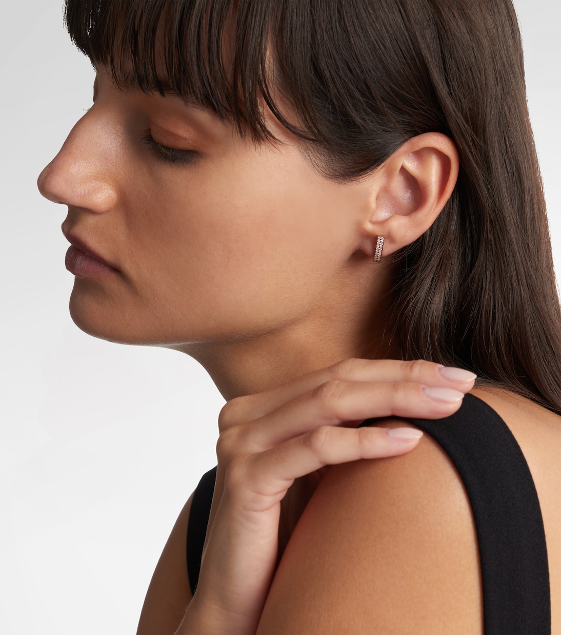 Boucle d’oreille unique Berbere en or rose 18 ct et diamants | Repossi