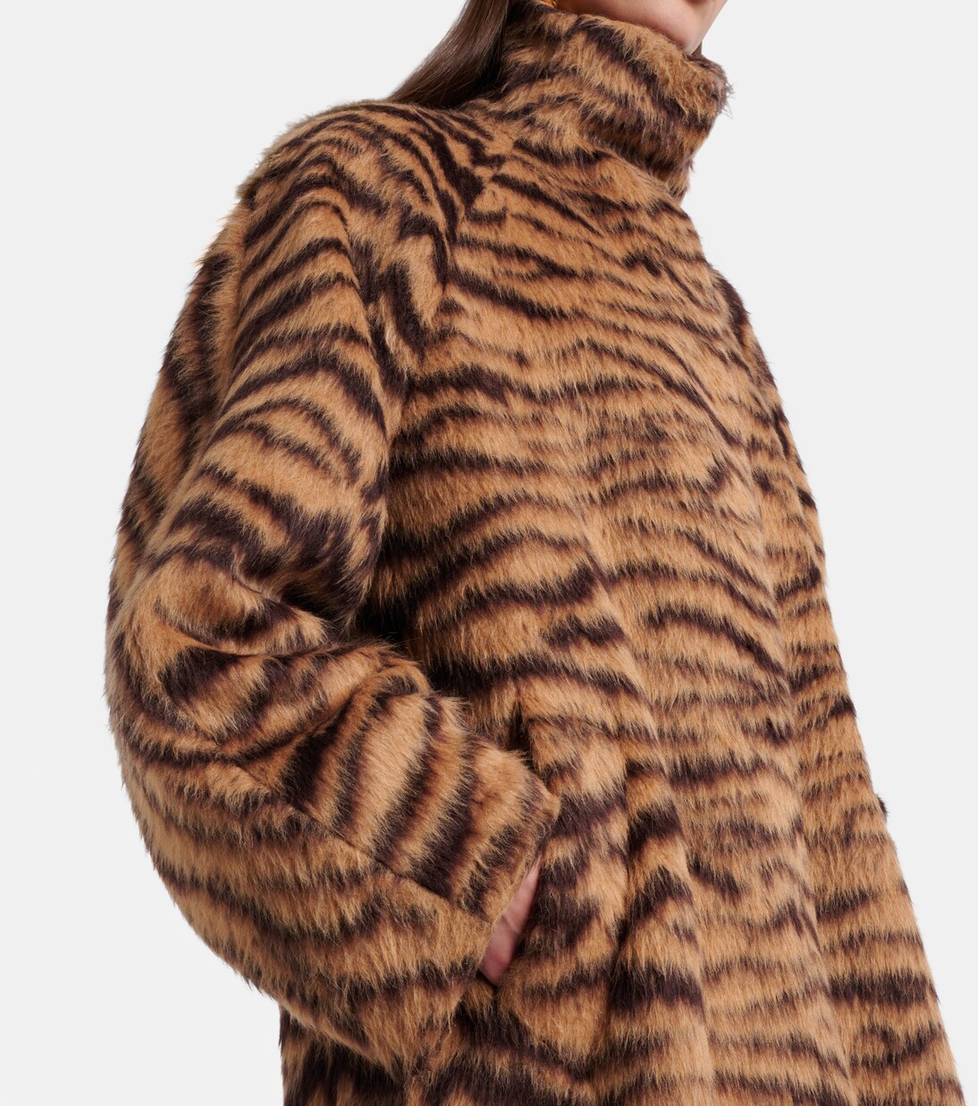 Wool-blend jacquard coat | Alaïa