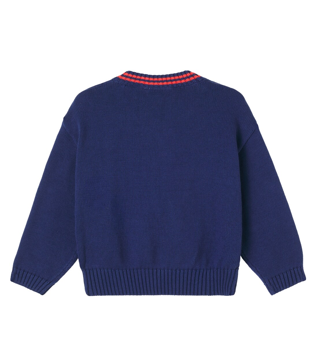 x E.T. intarsia cotton sweater | Mini Rodini