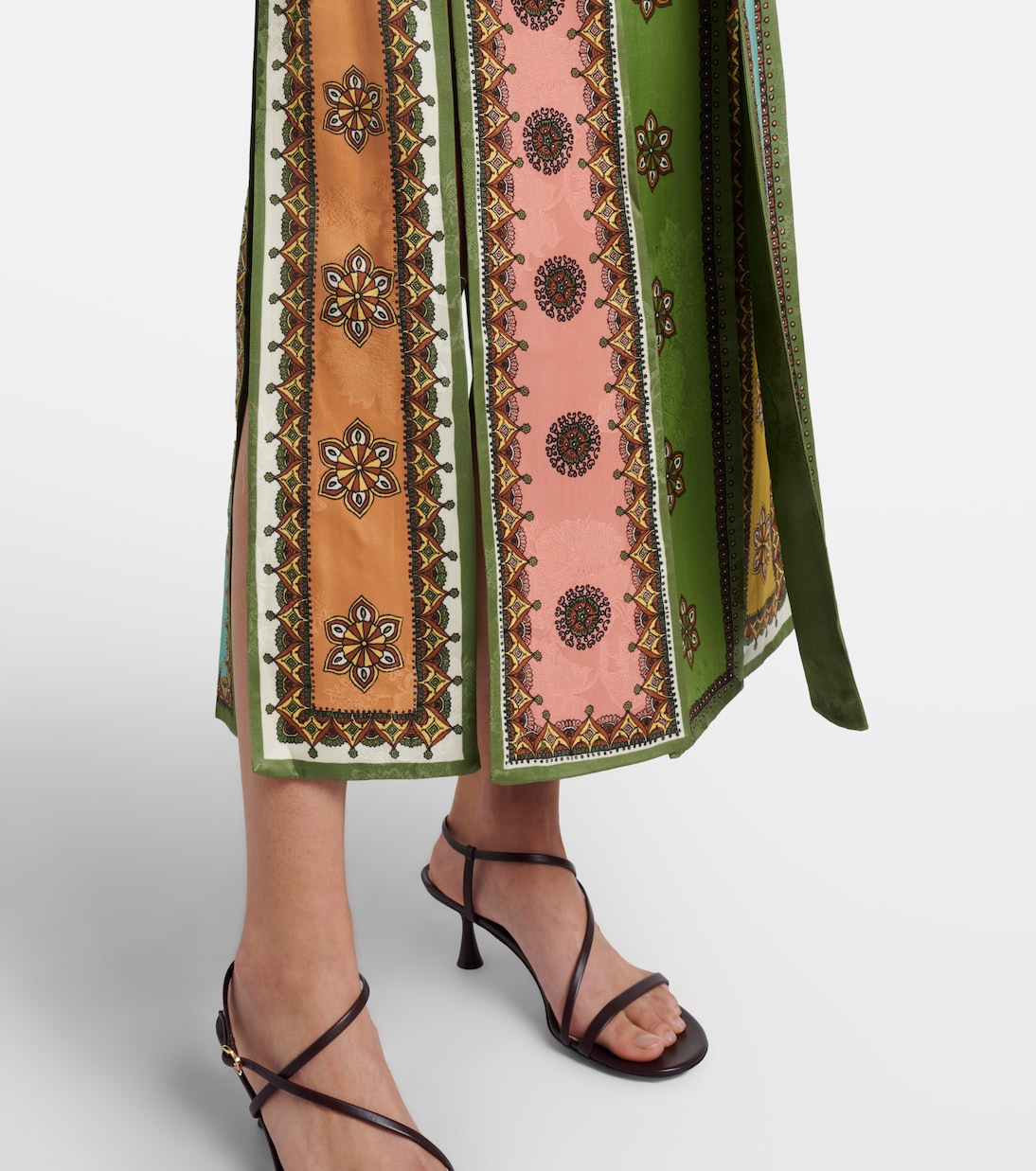 Contina printed jacquard maxi skirt | Alémais