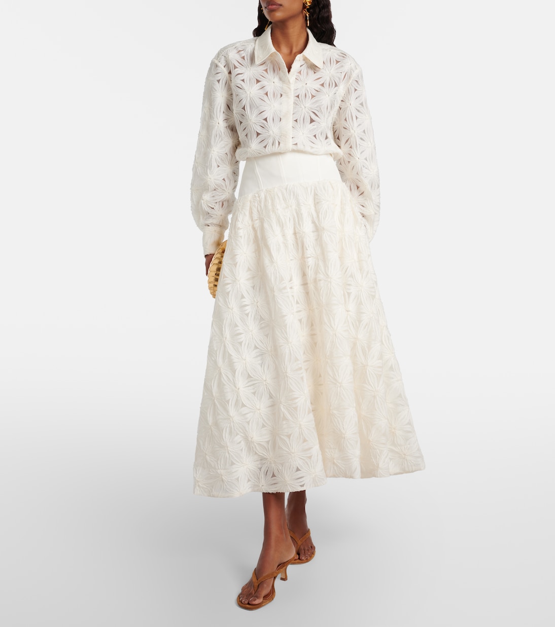 Anders cropped floral blouse | Simkhai