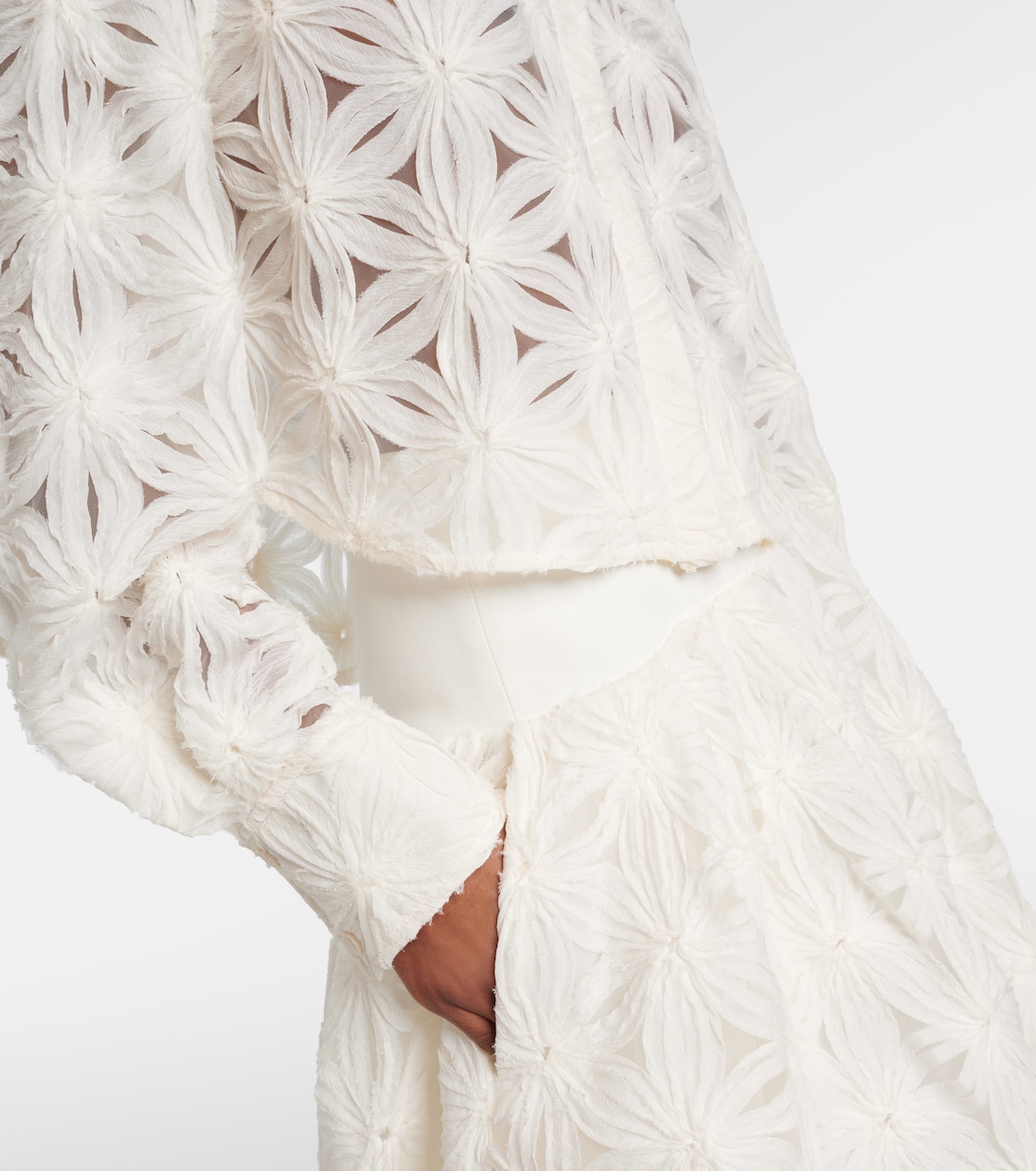 Anders cropped floral blouse | Simkhai