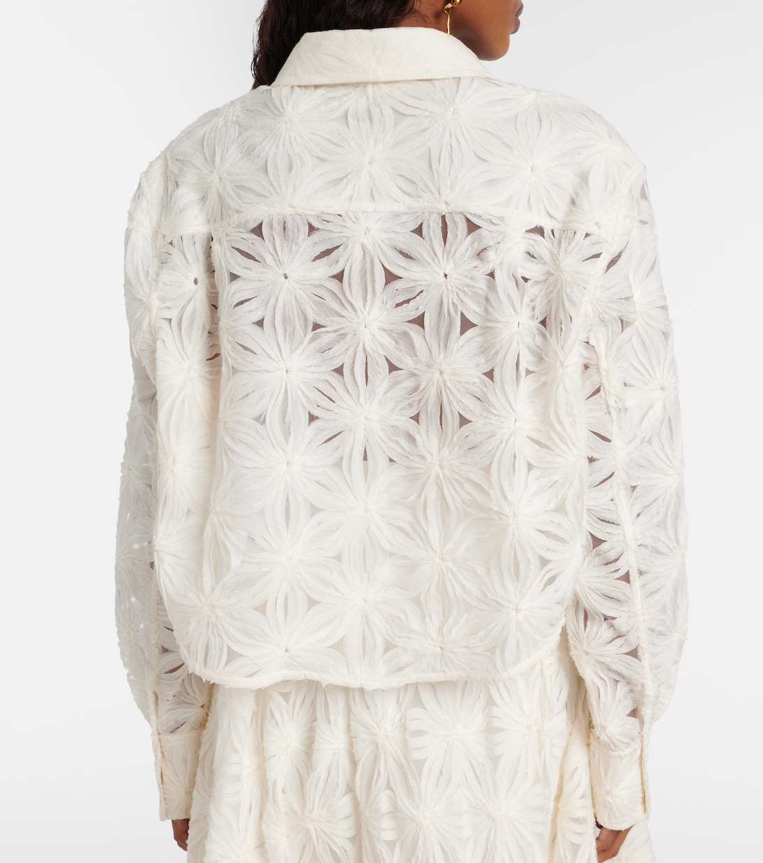 Anders cropped floral blouse | Simkhai