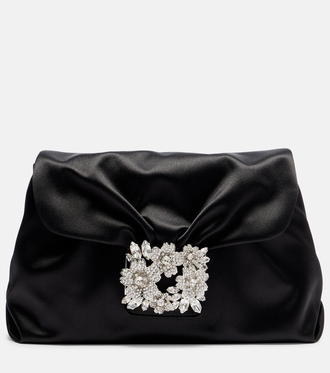 Efflorescence Mini satin clutch | Roger Vivier