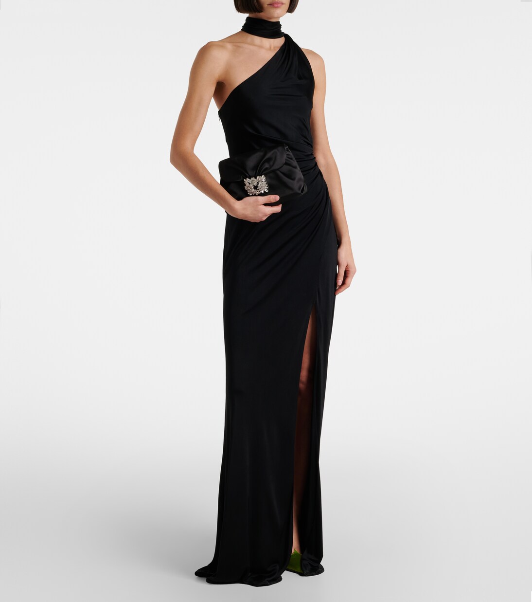 Efflorescence Mini satin clutch | Roger Vivier