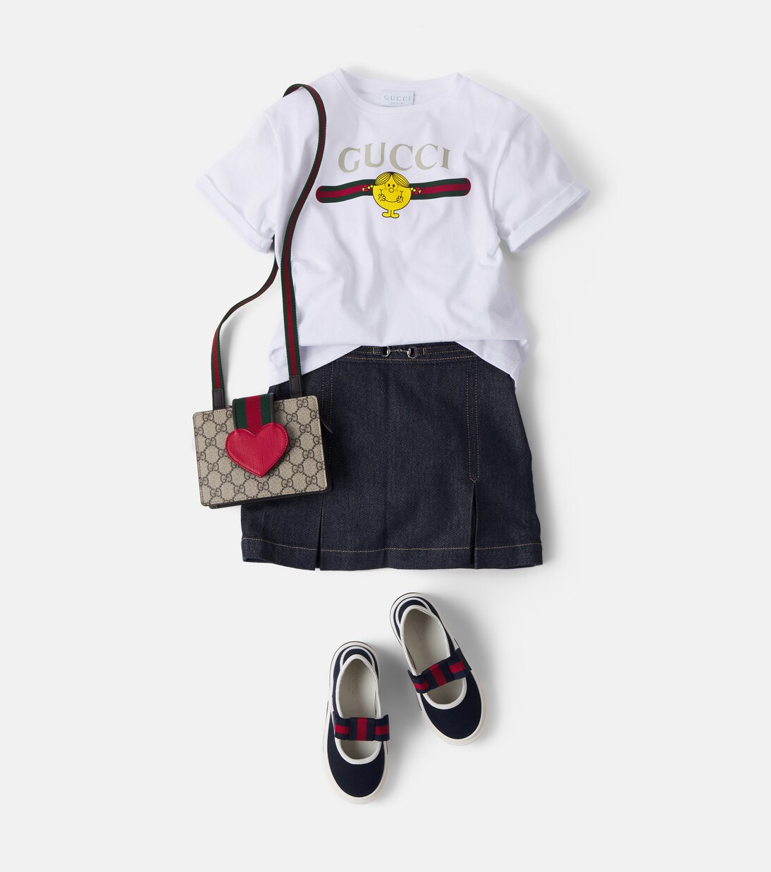 Bow-detail canvas sneakers | Gucci Kids