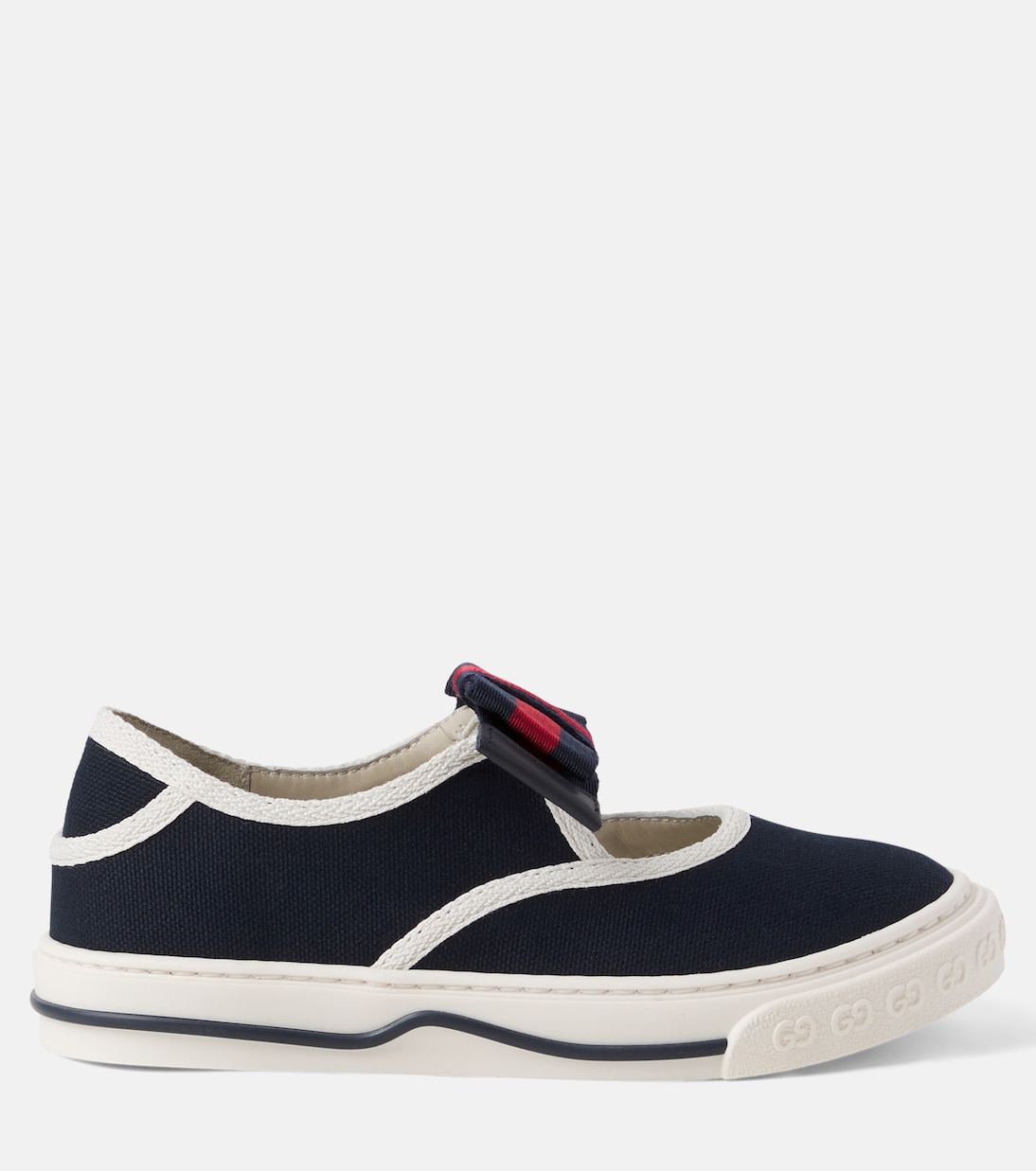 Bow-detail canvas sneakers | Gucci Kids