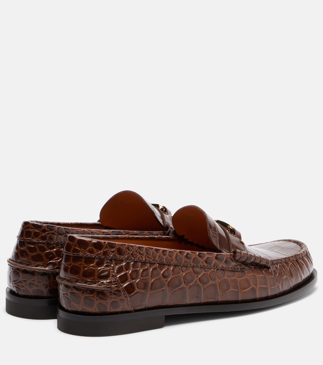T Timeless croc-effect leather loafers | Tod's