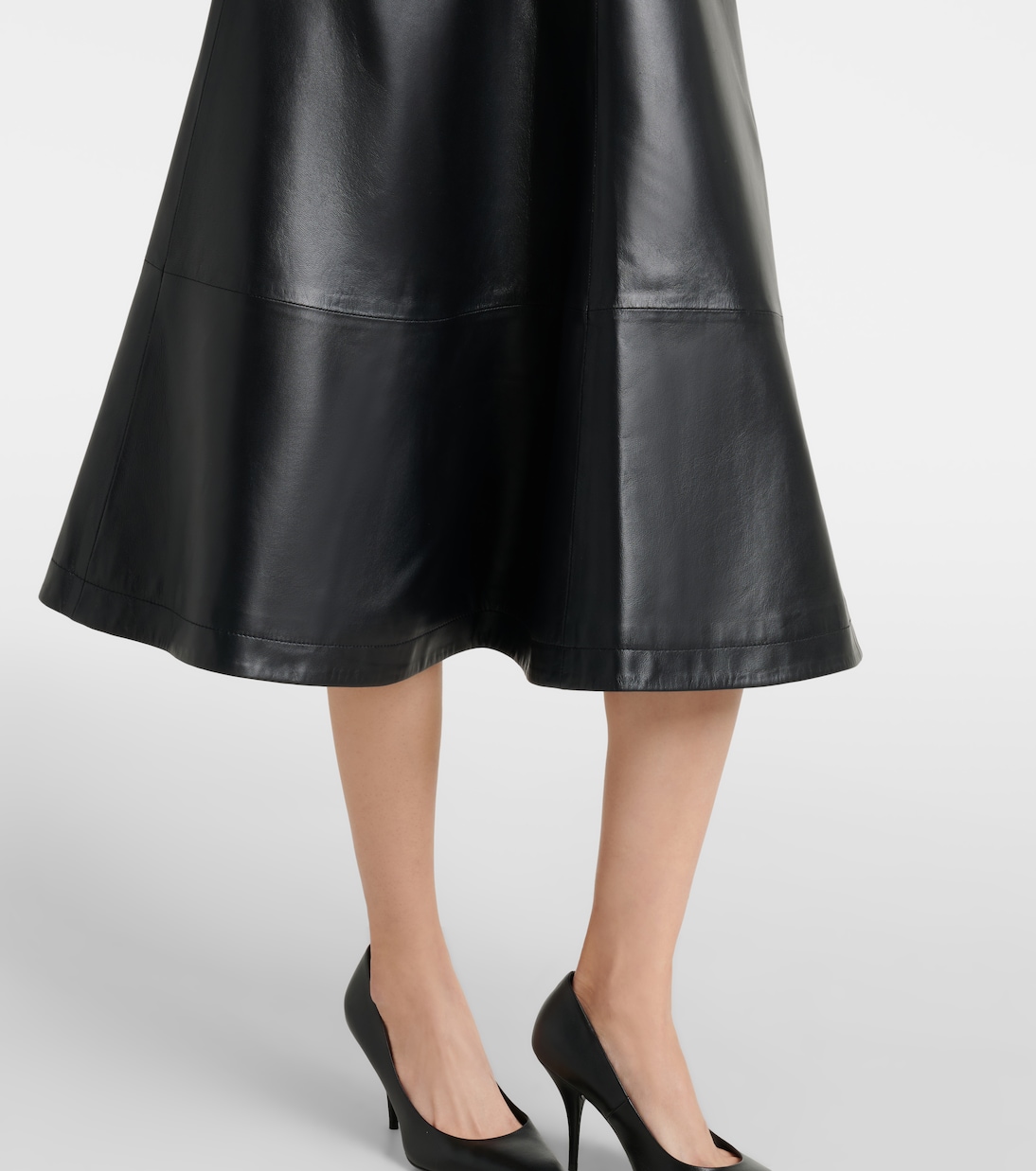 Gathered leather midi dress | Altuzarra