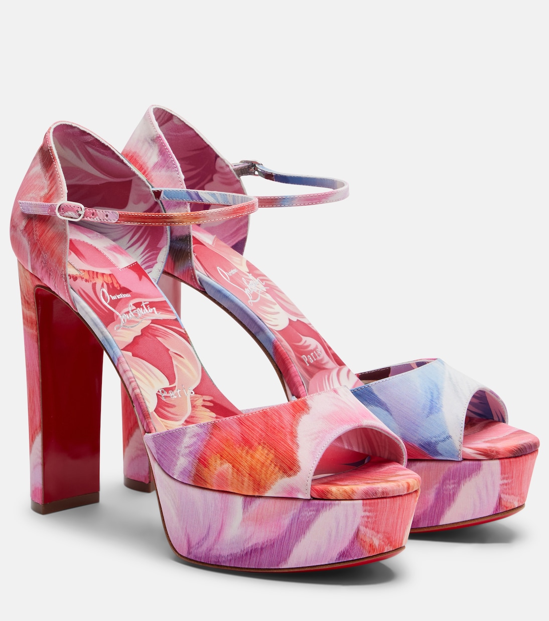 Sandalias con plataforma Sandaloo 120 florales | Christian Louboutin