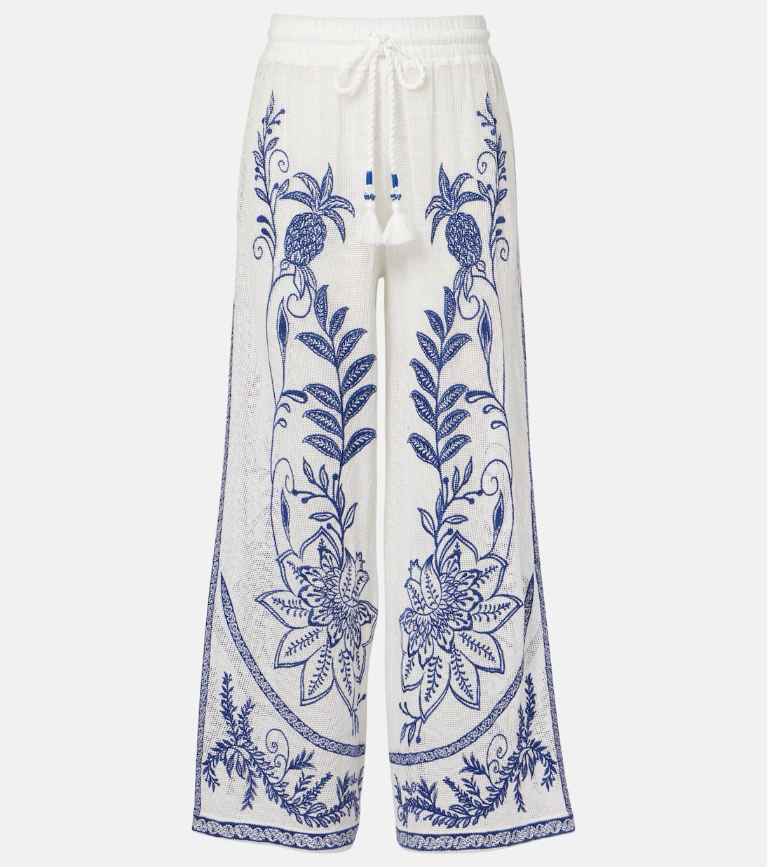 Pantalon Nina en coton brodé | Farm Rio