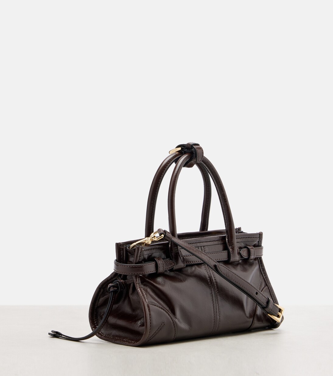 Prada Bonnie Mini leather top-handle bag | Prada
