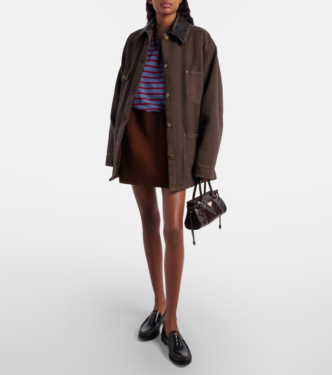 Prada Bonnie Mini leather top-handle bag | Prada