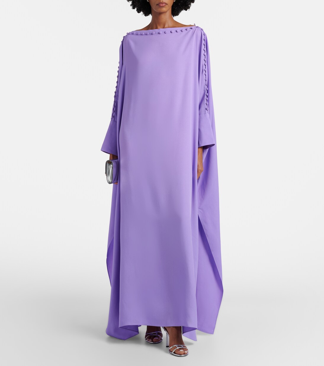 Mila off-shoulder crêpe cady kaftan | Taller Marmo