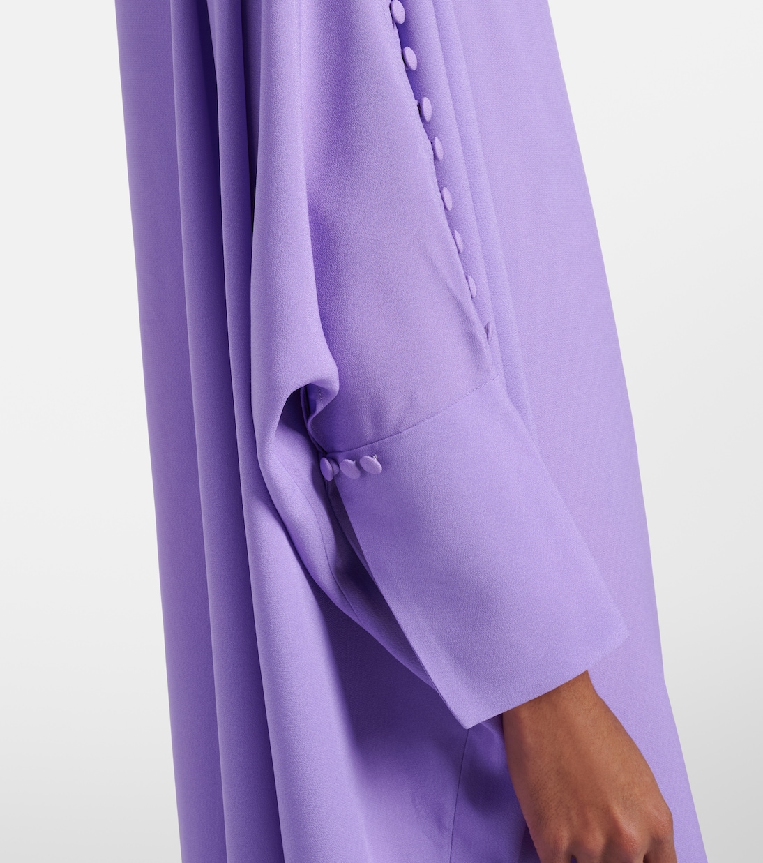 Mila off-shoulder crêpe cady kaftan | Taller Marmo