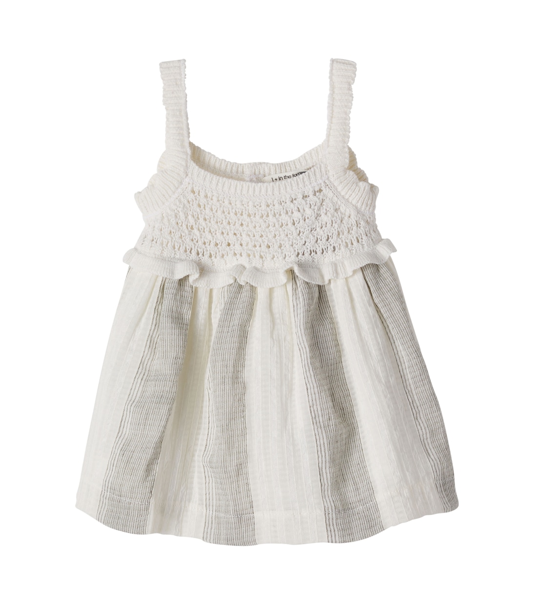 Baby Fontclara cotton and linen dress | 1 + in the Family