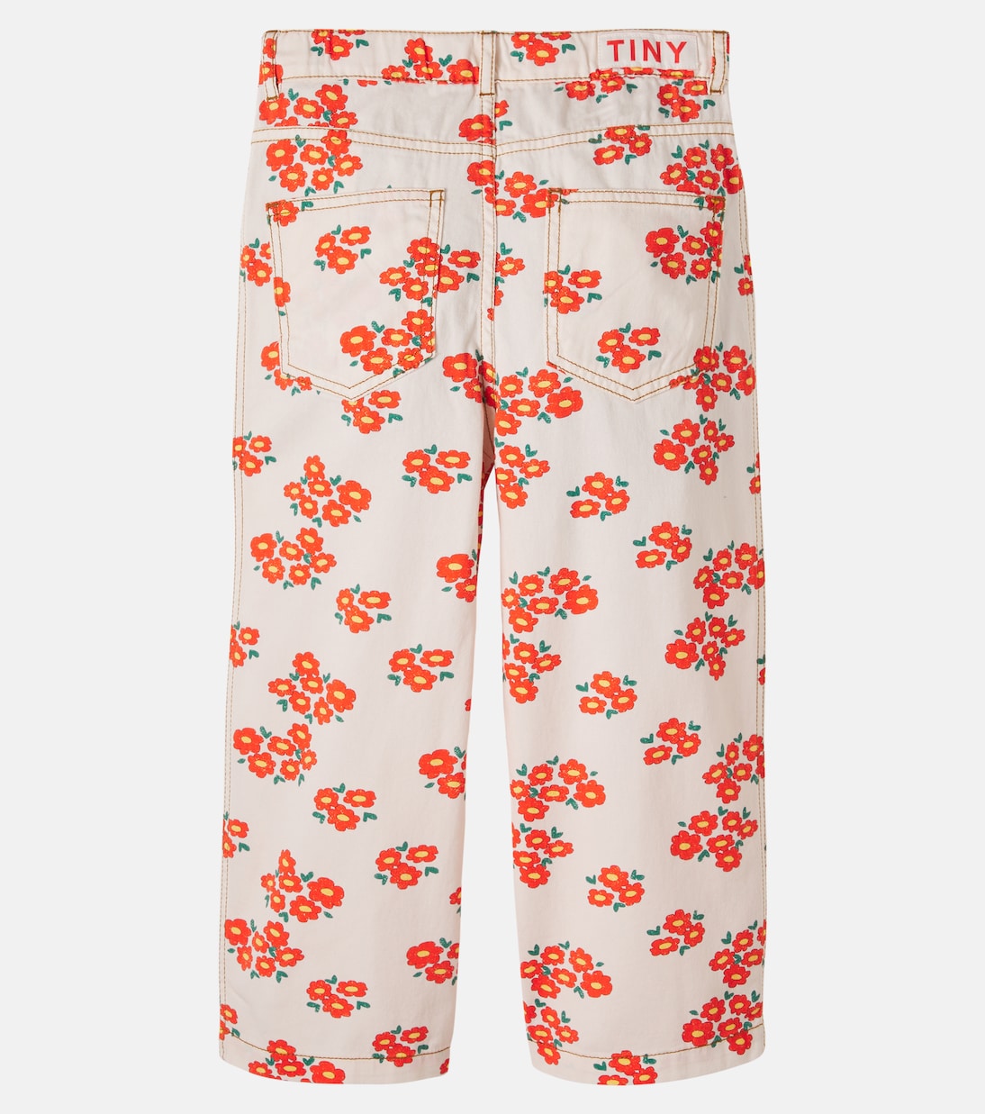Straight Jeans Blossoms aus Twill | Tinycottons