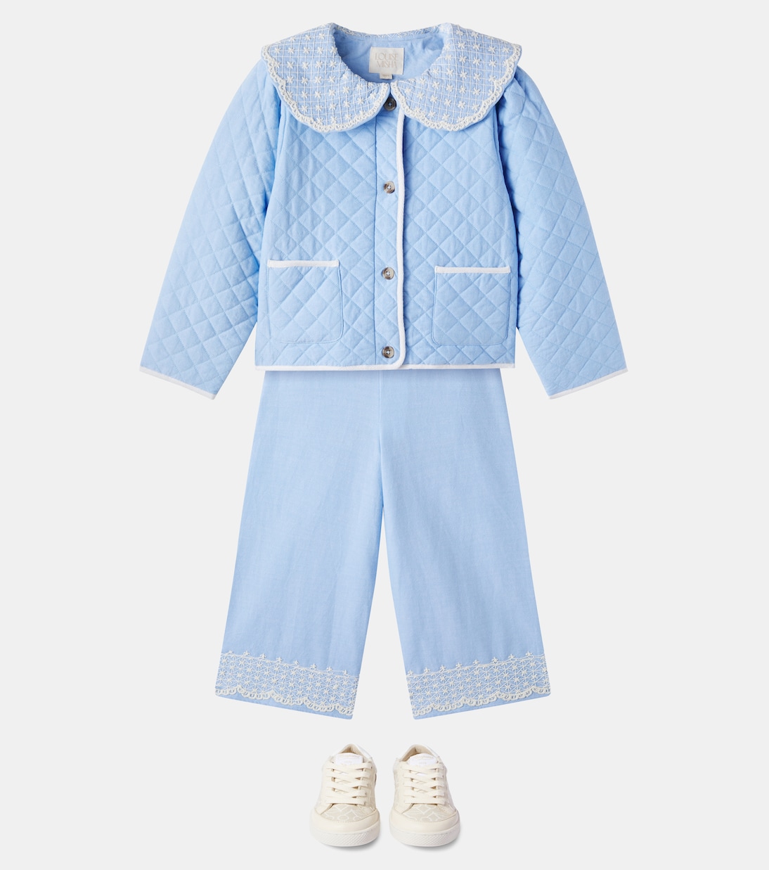 Bestickte Jacke Augustina aus Baumwolle | Louise Misha