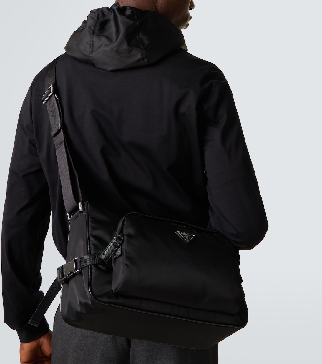 Schultertasche Large mit Leder | Prada