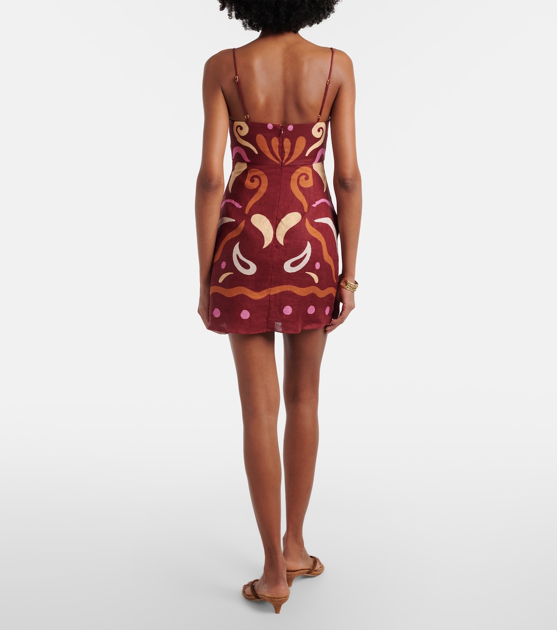 Lucca printed linen minidress | Cala de la Cruz